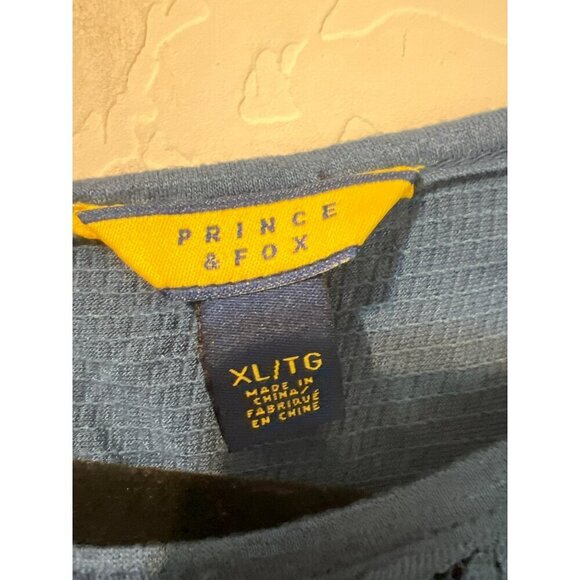 NWT Prince & Fox Blue Lace Inset Tank Top Flowy Sz XL Boho Beachy - Picture 2 of 6